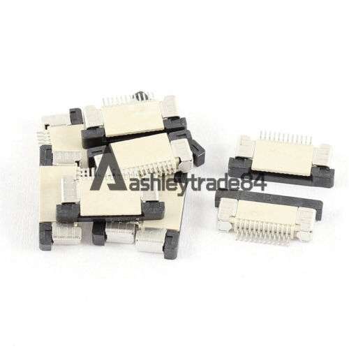 10Pcs 0.5mm Pitch FFC/FPC Bottom Connect Ribbon Sockets Connector for 12Pin Applications