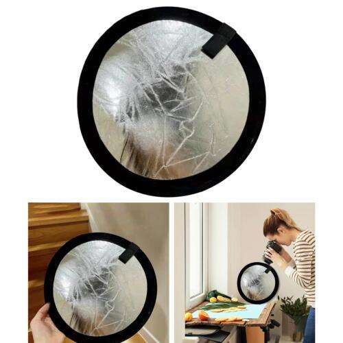 Professional 30cm Photo Reflector Light Diffuser with White and Accessories for Perfect Portrait and Product Photography