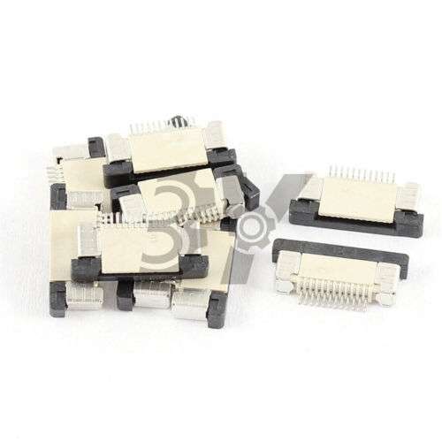 10-Pin 0.5mm Pitch FFC/FPC Ribbon Cable Connectors for Secure Bottom Connection