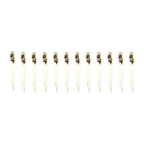 Professional Salon Hair Clips: Secure Your Styles with Sleek Gold Elegance
