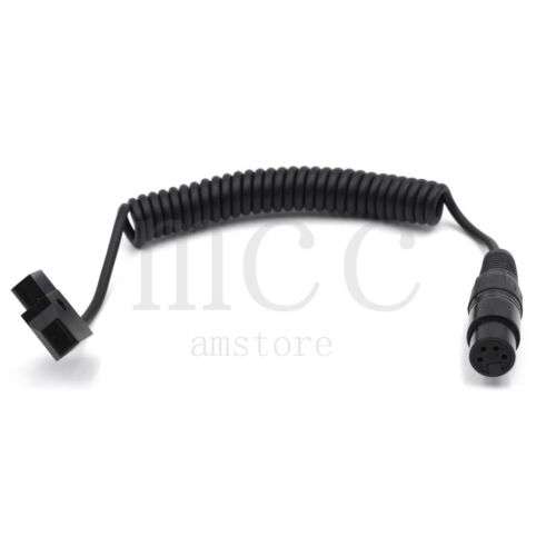 Professional D-Tap to XLR 4 Pin Female Power Cable for DSLR and Camcorder