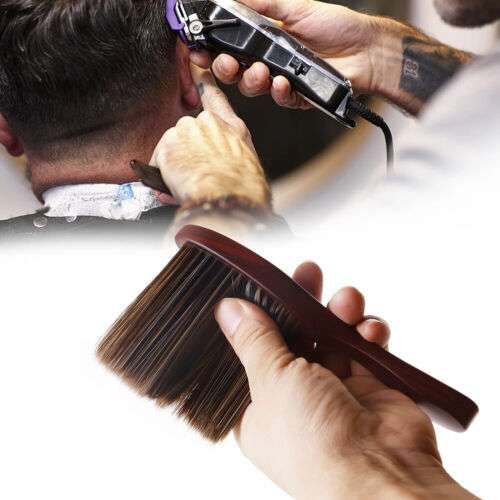 Professional Salon Neck Duster Brush: Clean Hair, Ears, & Neck After Cuts