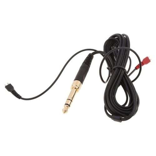 Black Flexible Headphone Cable Extension Cord for Sennheiser HD230/HD250/HD250 Headphones