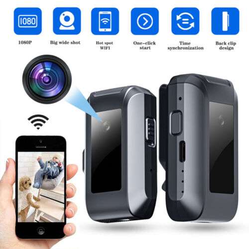 Mini Wifi Camera 1080P for Security, Sports, and Body Recording with HD Night Vision