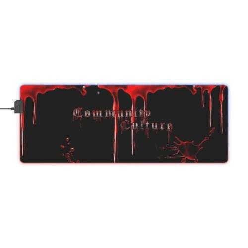 Vamp Dripp LED Gaming Mouse Pad: Enhance Your Gaming Setup with Gothic Style and Vibrant Lighting