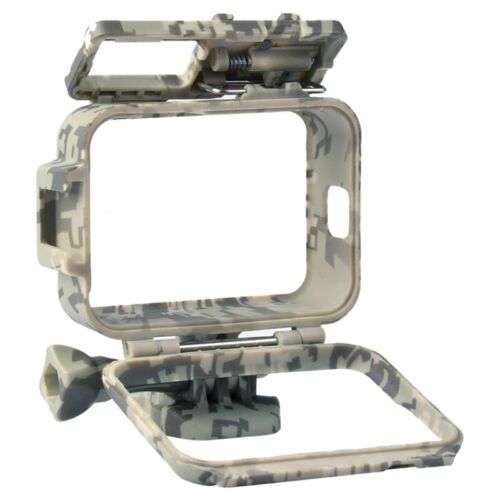 Camouflage Action Camera Cage Stabilizer Housing for 9 Cameras
