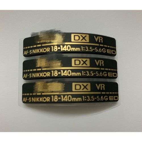 Nikon 18-140mm Lens Nameplate Logo Replacement Parts for Camera Repair