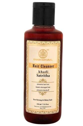 Khadi Natural Satritha Cleanser (Shampoo) - 210 ml: Gentle, Nourishing Hair Wash for Healthy & Vibrant Locks