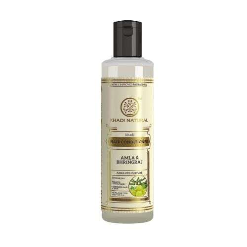 Khadi Natural Amla & Bhringraj Hair Conditioner: Prevent Hair Loss & Promote Growth, 210 ml
