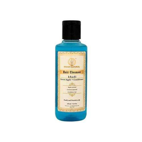 Khadi Natural Green Apple Conditioner Hair Cleanser for Soft, Shiny, and Healthy Hair - 210ml