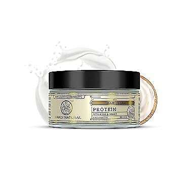 Khadi Natural Protein Hair Cream: Nourishes & Strengthens Hair for Silky Smoothness, 100g