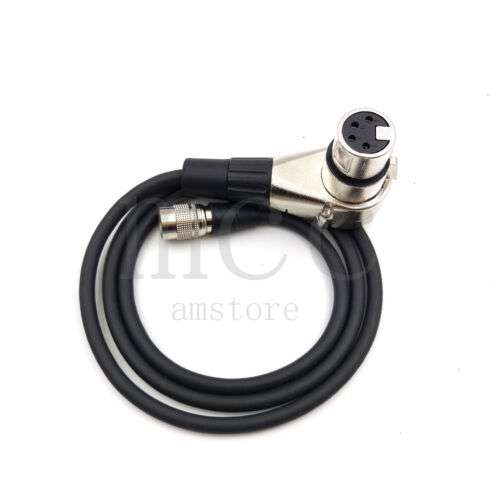 12V 4-Pin Hirose Male to 4-Pin XLR Female Cable for Cooper CS104 Fostex 20" Subwoofer Connection