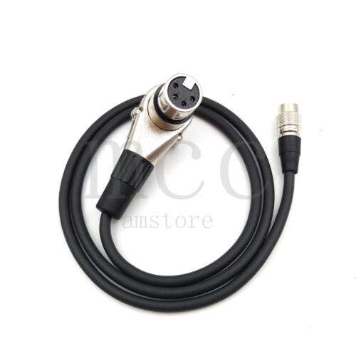 Sony Panasonic Camera LCD Monitor Power Cable: Hirose 4-Pin to XLR 4-Pin Female for External Monitor Connection