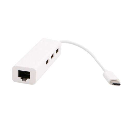 Type-C to RJ45 Ethernet Adapter Dock for Laptop, Smartphone, and Tablet Network Connection