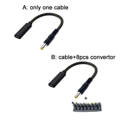 USB-C PD to 12V Power Cord for Laptops, Routers, Cameras, and More