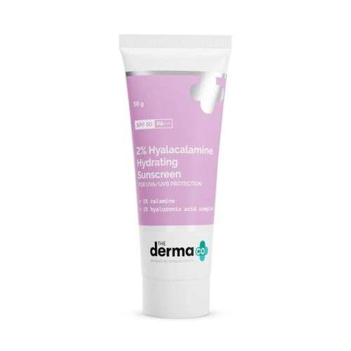 The Derma Co Hydrating Sunscreen SPF 50: UVA/UVB Protection & Hydration for Daily Use