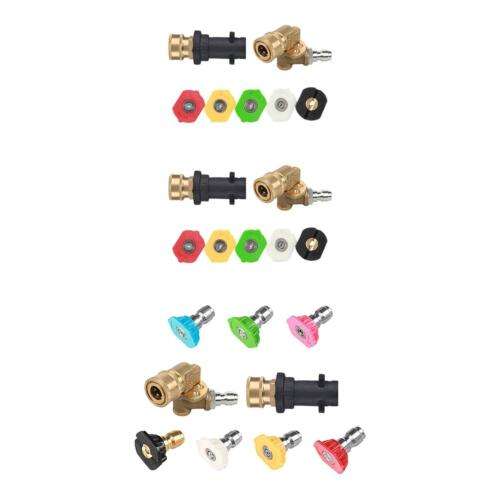 Pressure Washer Adapter Set for K2 K3 K4: Durable, Adjustable Pivoting Coupler for Easy Cleaning.