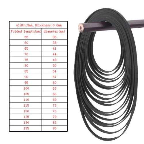 High-Quality 3mm Flat Belt Turntable Rubber Belt for Record Player Phono