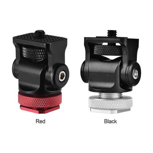 Portable Hot Shoe Mount Ball Head for DSLR Flash Photography with 1/4 Inch Screw
