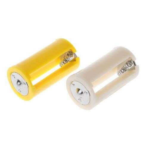 Convert 3 AA Batteries to D Size for High-Power Devices with this Series Connection Adapter.