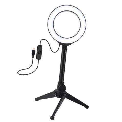 Professional 4.7 Inch LED Selfie Light with Tripod for Live Streaming, Makeup, and Video Calls