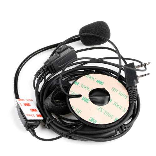 2-Pin Motorcycle Race Two-Way Radio Headset Microphone for Clear Communication