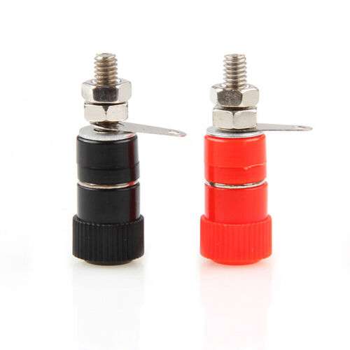 2Pcs Speaker Amplifier Terminal Binding Post Banana Plug Socket Female Connector for Secure Audio Connections
