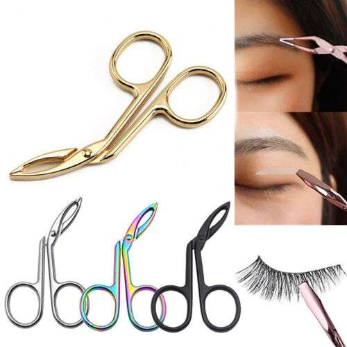 Precise Eyebrow Tweezer for Flawless Hair Plucking with Portable Scissors Shaped Design