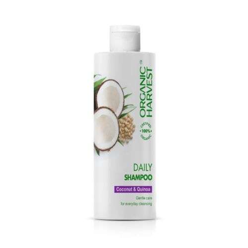 Organic Harvest Daily Shampoo with Coconut & Quinoa for Nourishing & Strengthening Hair (500ml)