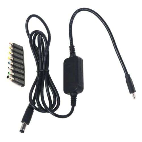 Durable USB-C PD to 12V Power Cable for WiFi Routers - 3.5/4.0/4.8/5.5/6.0/6.3mm Connectors