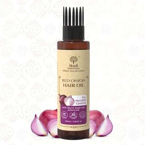 Khadi Essentials Red Onion Hair Oil: Stimulate Growth & Control Hair Fall (100ml)