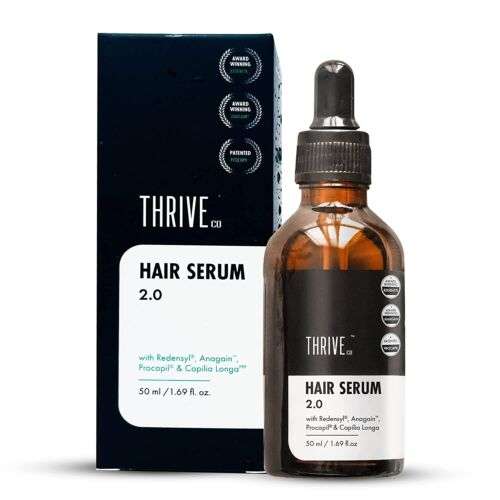 ThriveCo Hair Growth Serum: Stimulate Hair Growth with Redensyl, Anagain & Procapil (50ml)