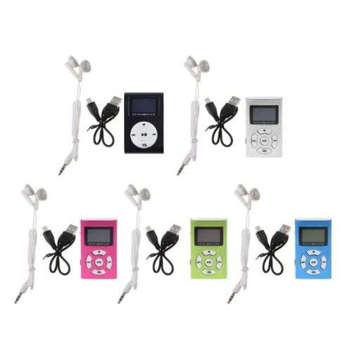 MX-808 Mini USB Digital Music MP3 Player with LCD Screen and 32GB Micro Card