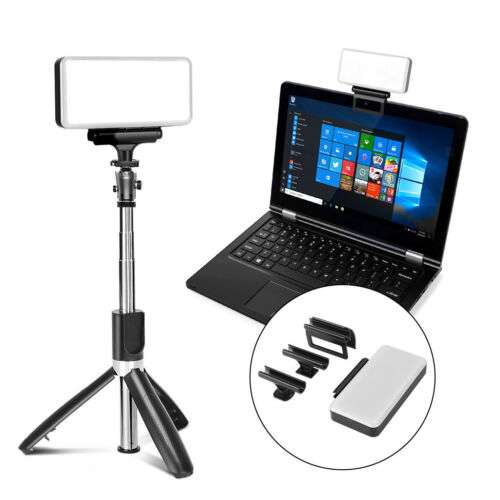 Professional LED Video Fill Light for Photography, Makeup, and Video Calls with Adjustable 2700K-6000K Color Temperature
