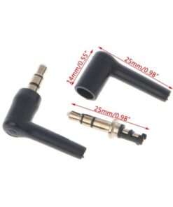 Alternative view of 10 Pack Gold Plated 3.5mm 90° Male Stereo Headphone Mini Plugs for Audio Devices