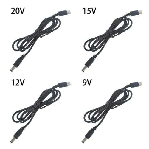 2m Type C PD Power Supply Cable for Wireless Routers and Speakers (12V 5.5x2.1mm)