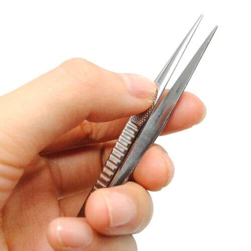 Precise Eyebrow Shaping: Stainless Steel Pointed Tip Tweezers for Flawless Hair Removal