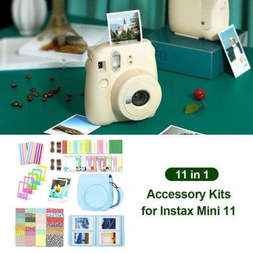 Fujifilm Instax Mini 11 Accessories Set: Case, Album, Photo Frames (Blue) for Instant Photography Fun