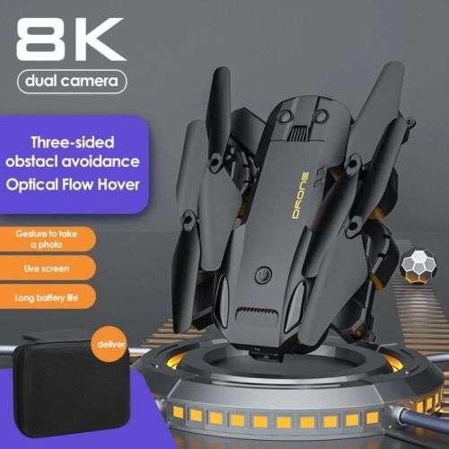 8K High Definition Professional Drone with Obstacle Avoidance & Remote Control for Aerial Photography and Videography