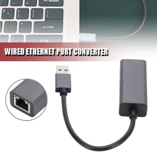 Ultra-Fast 1000Mbps USB 3.0/Type C to RJ45 Gigabit Ethernet Network Adapter for PC, Laptop & Smartphone