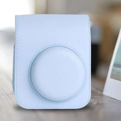 Fujifilm Mini12 Portable Camera Bag - PU Leather Protective Case (Blue)