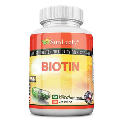 Sunleafy Biotin & Calcium Capsules: Support Strong Hair, Skin, and Nails