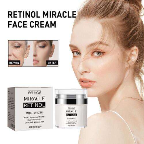 Anti-Aging Moisturizer Cream with Retinol & Hyaluronic Acid for Younger-Looking Skin