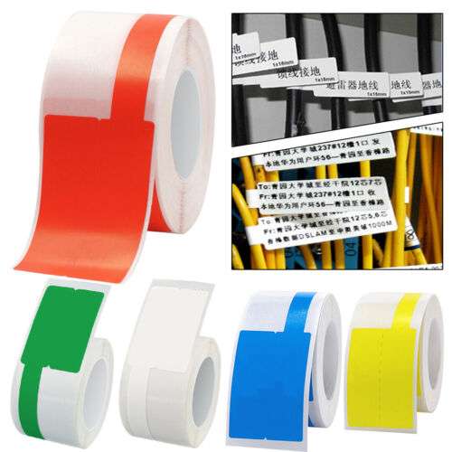 Waterproof Thermal Cable Labels for Wire & Cord Identification - B21/B3S Compatible