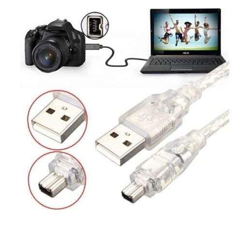 USB to Firewire 4-Pin Cable: Data Transfer Converter for Devices with IEEE 1394 Connections