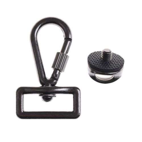 Secure Your Gear: 1/4" Metal Screw Safety Buckle Camera Quick Strap for Safe Connection