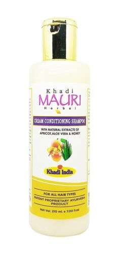 Khadi MAURI Conditioning Cream Shampoo - 210ml, for Soft, Smooth & Healthy Hair