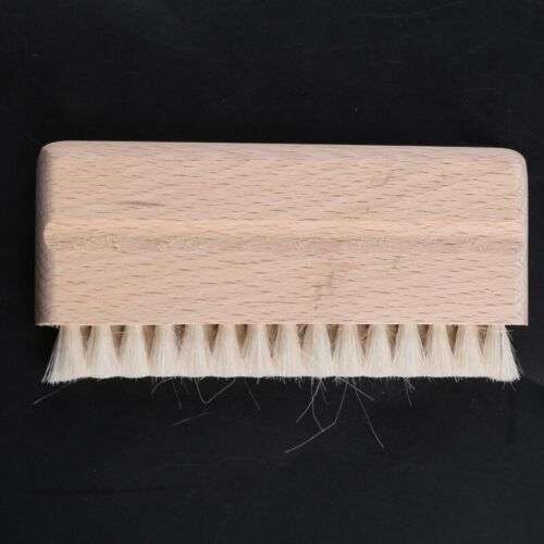 Anti-Static Goat Hair Brush for Cleaning Vinyl Records and Turntables