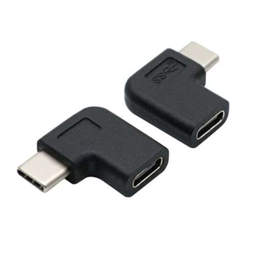 Right Angle Type C USB 3.1 Extension Cable Adapter for Convenient Charging and Data Transfer