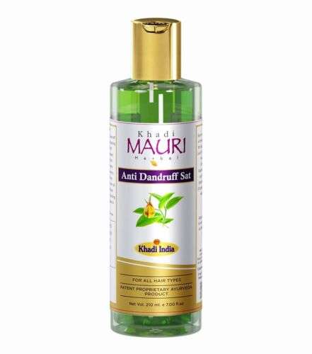Khadi Mauri Herbal Anti-Dandruff Shampoo for Healthy, Dandruff-Free Hair (210ml, Free Shipping)
